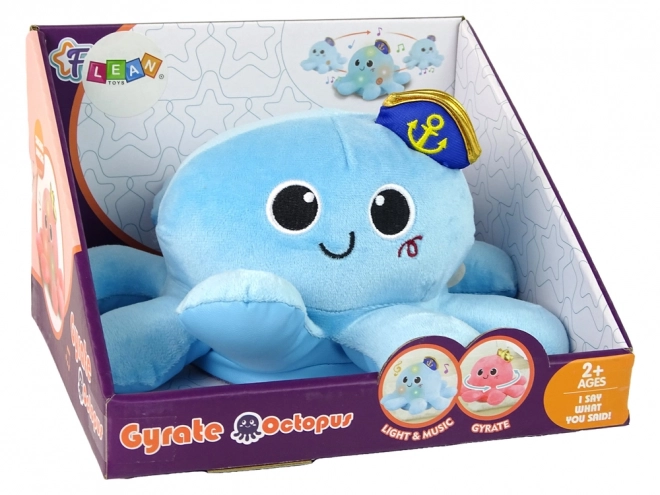 Blue Musical Octopus Plush Toy