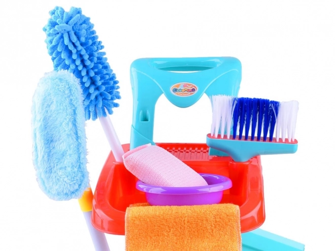 Cleaning Set with Cart and Accessories