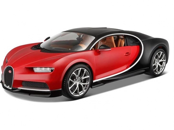 Bburago Bugatti Chiron Die-Cast Model Car 1:18 Black/Red