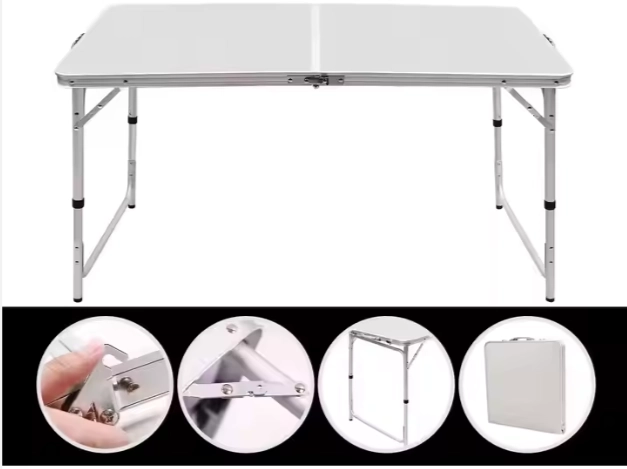 Opvouwbare campingtafel van aluminium 120x60 cm