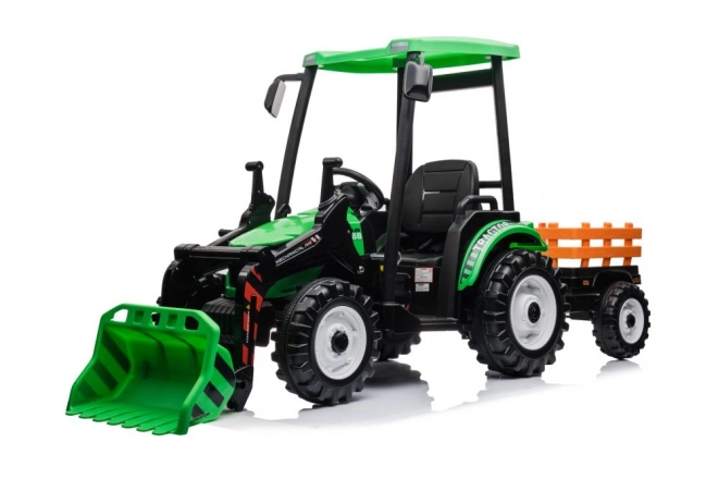 Electric Ride-on Tractor with Trailer Hercules Green 24V