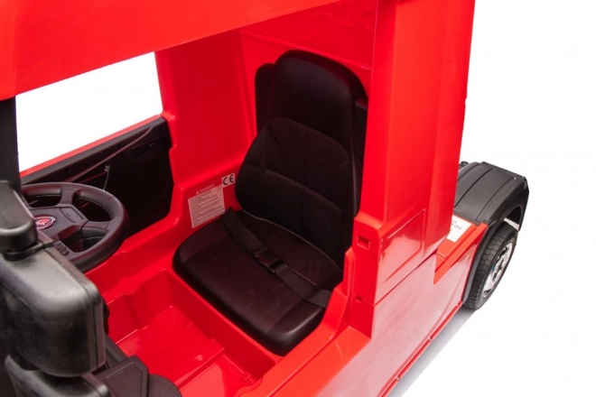 Red Lacquered Battery Powered Scania 4x4 Ride-On Car