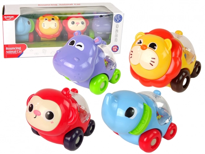 Colorful Animal Vehicle Set with Balls