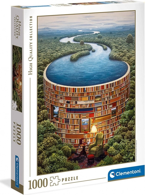 Clementoni Puzzle - Dam of Books 1000 Pieces