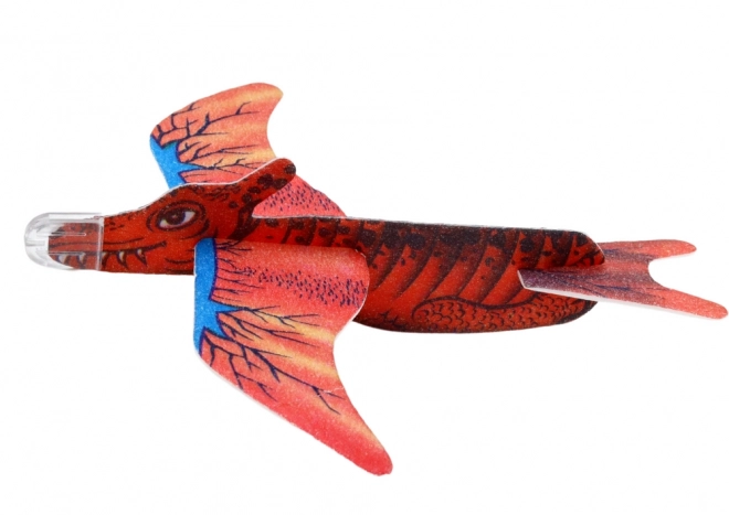 Red Dinosaur Foam Airplane