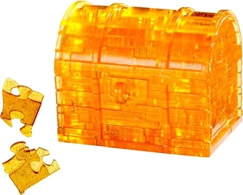 3D Crystal Puzzle Treasure Chest with Key