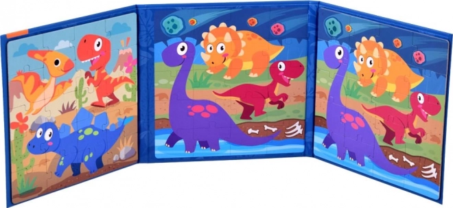 Magnetic Dinosaur Puzzle Book