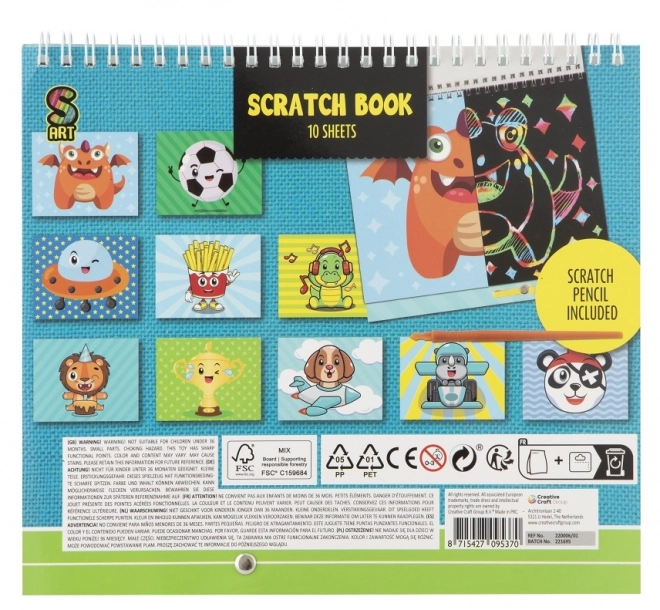 Scratch Art Book with Tool