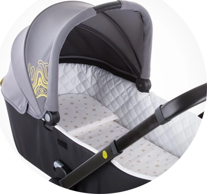 Chipolino Stroller Mattress Grey Stars