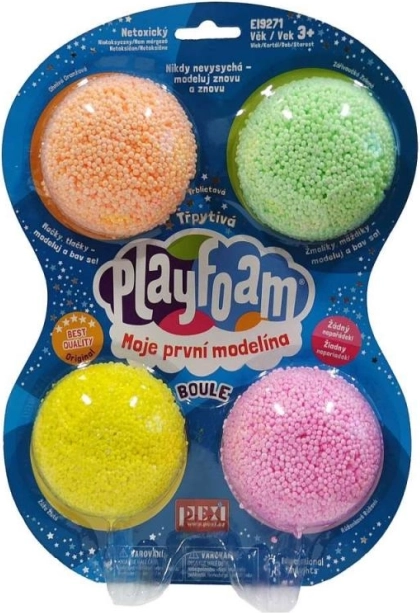 PlayFoam Boules 4pack boulettes de mousse modelable scintillantes