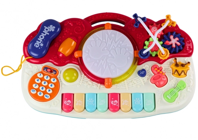 Educational Musical Piano with Drum and Lights