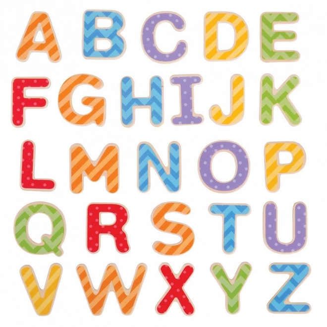 Bigjigs Toys Magnetic Colorful Alphabet (Uppercase Letters)