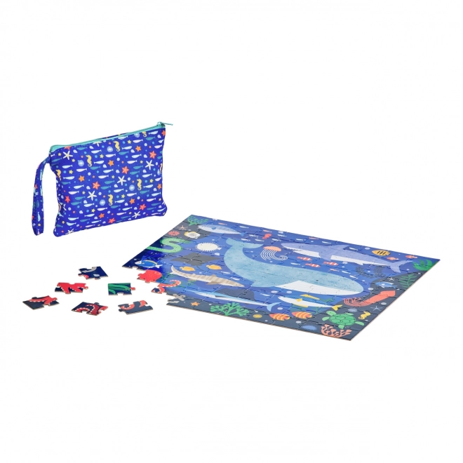 Petit Collage Double-Sided Under the Sea Puzzle