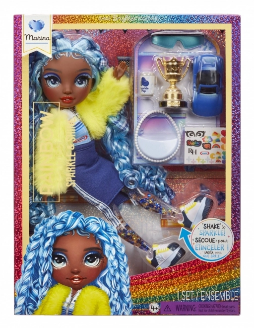 Rainbow High sparkle shine marina doll