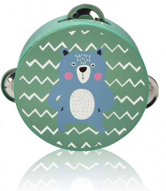 Tambourine with Bear Design