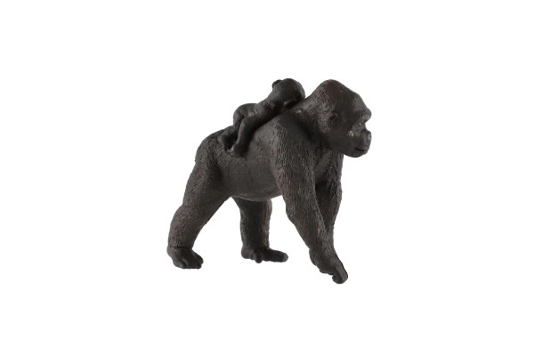 Mountain Gorilla with Baby Toy Figure