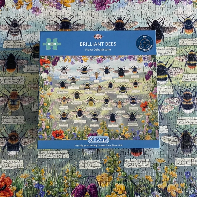  Brilliant Bees 1000 Piece Puzzle