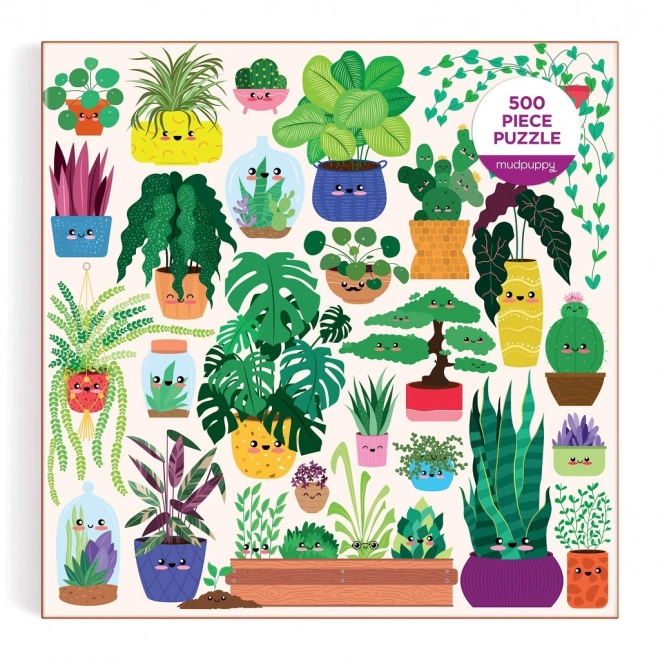 Mudpuppy Happy Plants Puzzle 500 Pieces