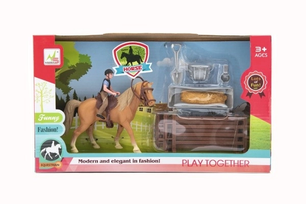 Jockey with Horse Playset