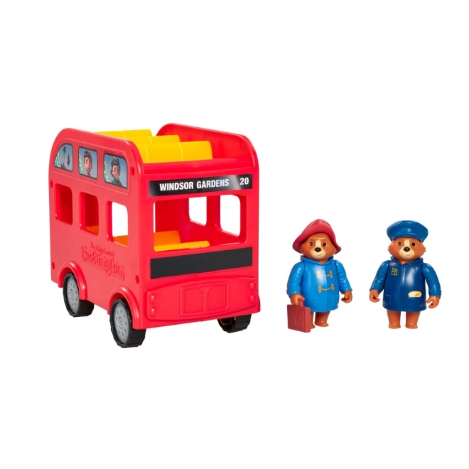 Traditional British red bus