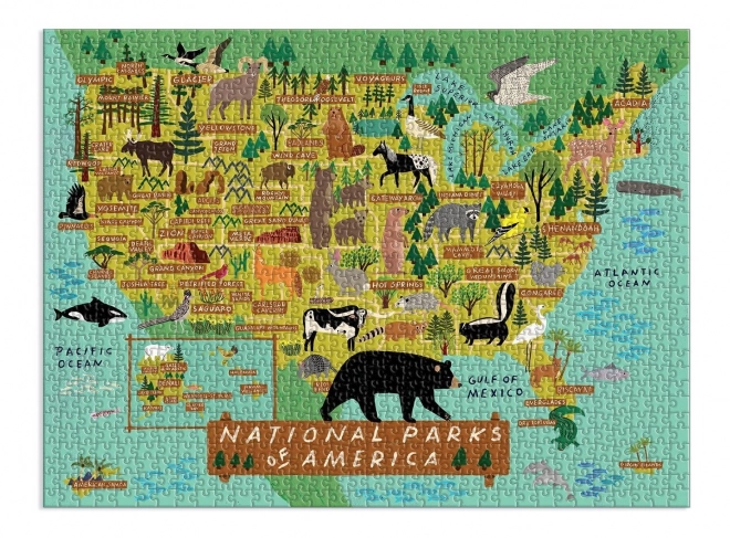 American National Parks Puzzle 1000 Pieces