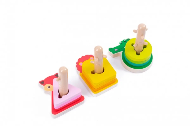 Sorter with Pegs Animals Wooden Toy