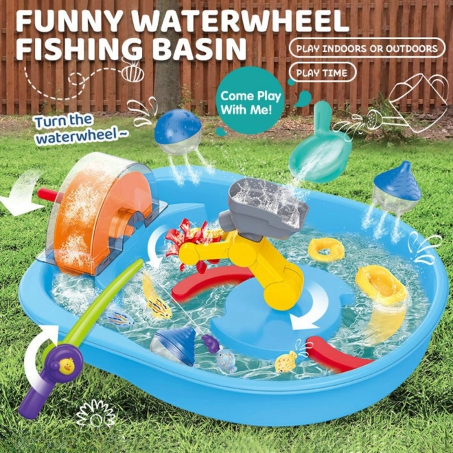 Giocattolo d'acqua Woopie con ruota e pesca 2in1