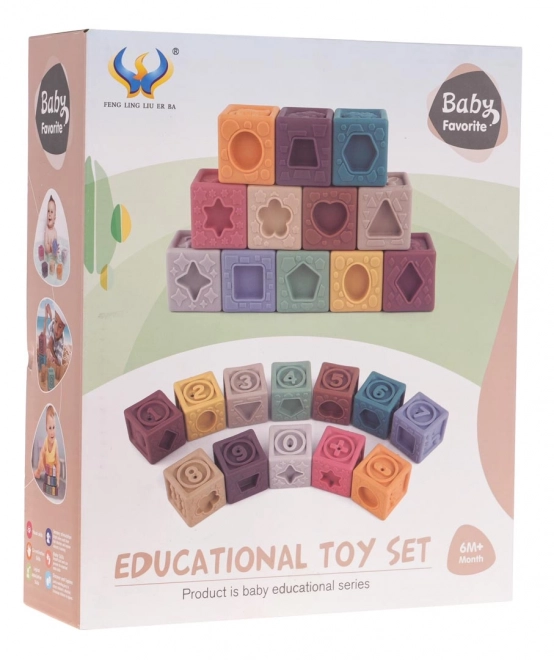 Sensory Dice Set Numbers 12 Pieces