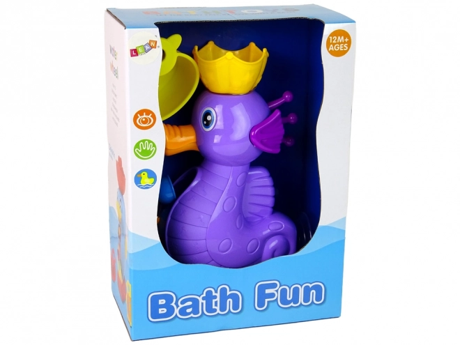 Bath Toy Waterfall Seahorse with Duck Cup