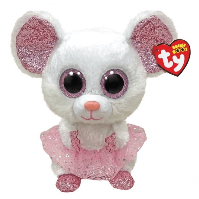 Ty Mascot, white ballerina - Nina 24 cm