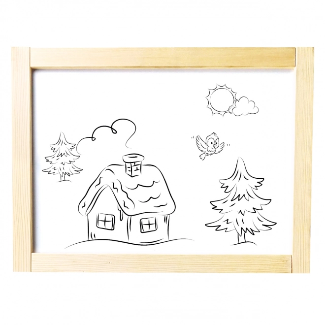 Double-Sided Magnetic Children's Drawing Board