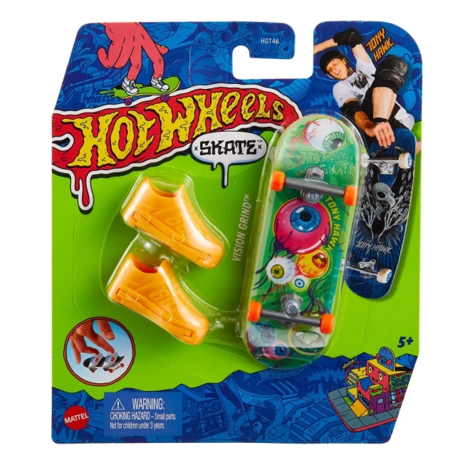 Fingerboard with Removable Skate Shoes by Hot Wheels