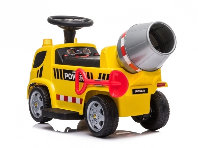 Ride-On Cement Mixer Toy with Sounds and Battery