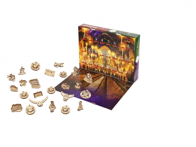 Ugears Wooden 3D Mechanical Puzzle - Harry Potter Advent Calendar