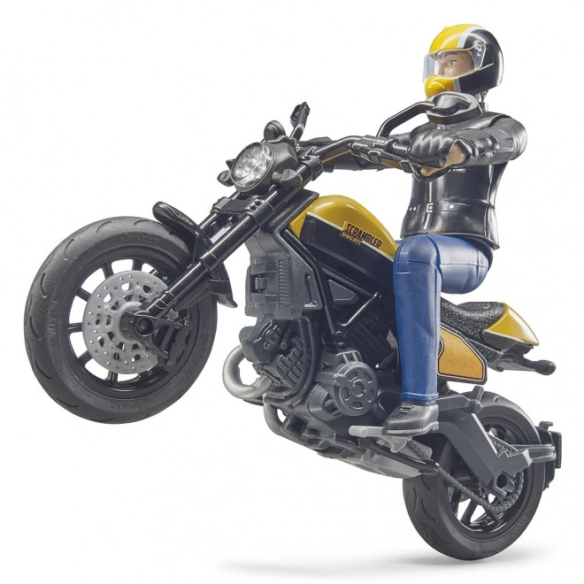 Bworld Ducati Scrambler Motorcycle with Rider