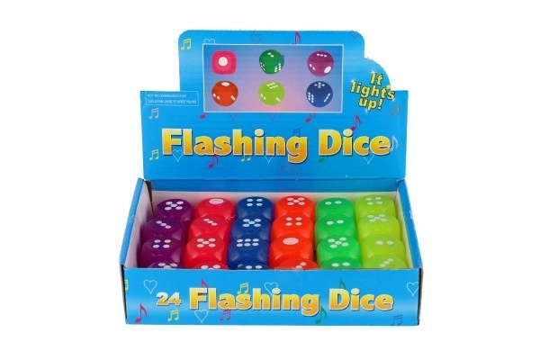 Teddies Flashing Dice 1pc (Mix)