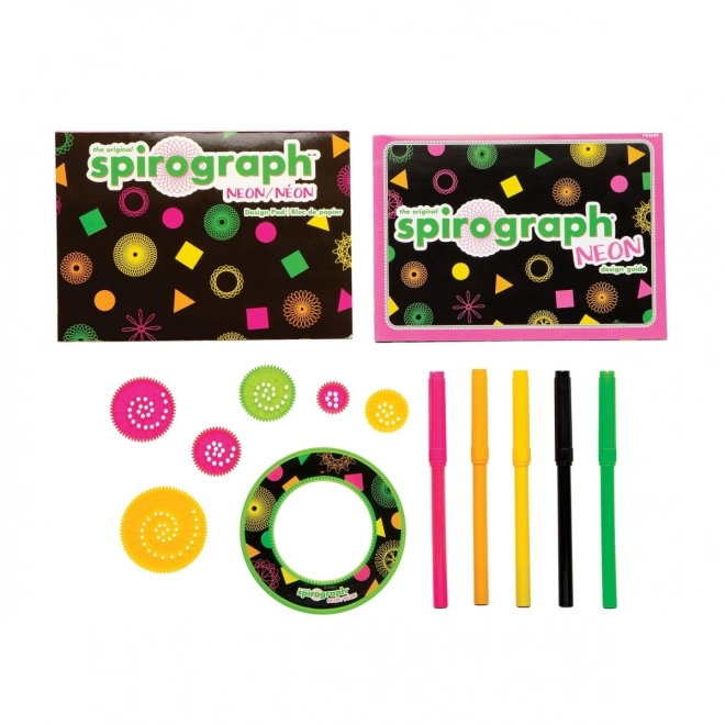 Neon Spirograph Set for Aspiring Artists