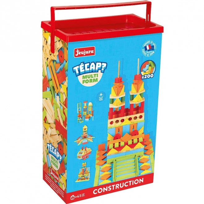 Jeujura Wooden Construction Set Técap Multiform 200 Pieces