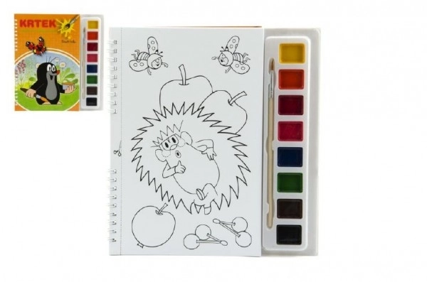 Drawing Set with Watercolors and Brush Mole