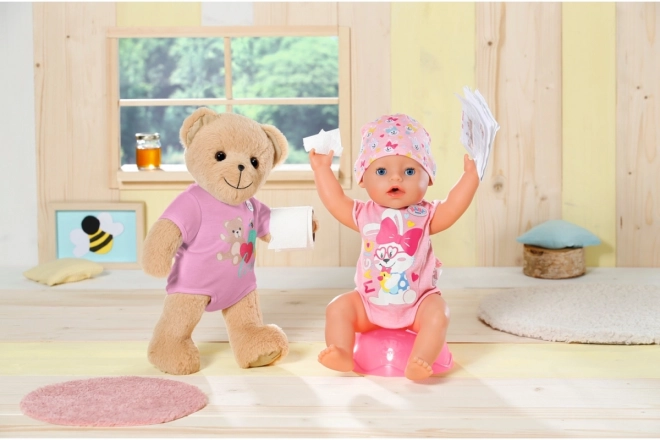 Baby Born Cute Teddy, Pink Outfit