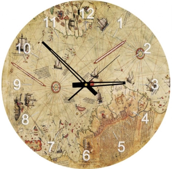 Captain Reise Map Puzzle Clock