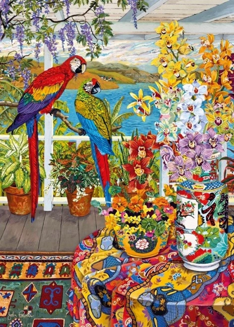 Cherry Pazzi Puzzle Parrots on the Veranda 1000 Pieces