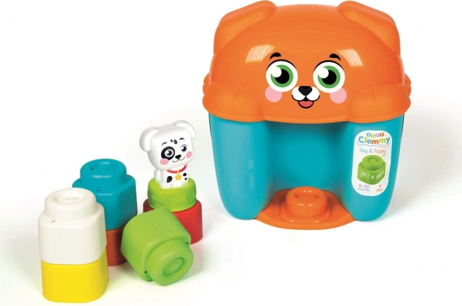 Clemmy Dog Box with 6 Soft Blocks