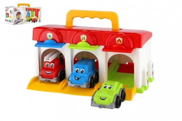 Toy Garage with Cars and Accessories