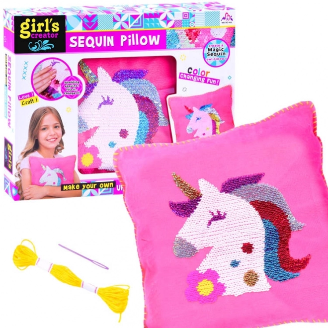 Sequin Unicorn Pillow Craft Set