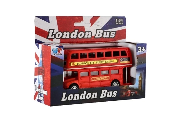 Red London Double-Decker Bus Toy