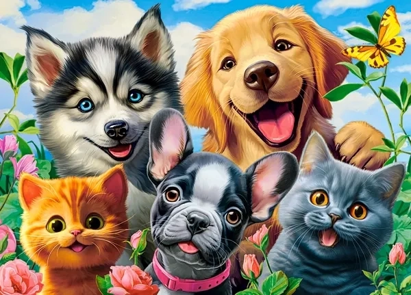 Castorland puzzle animal selfie 120 pieces