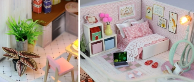 Miniature House Ann's Pink Melody