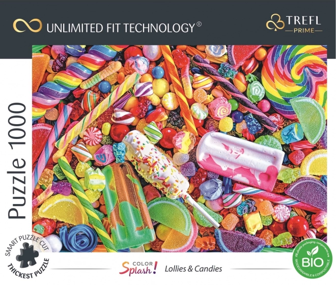 Trefl Puzzle Color Splash: Lollipops and Sweets 1000 Pieces