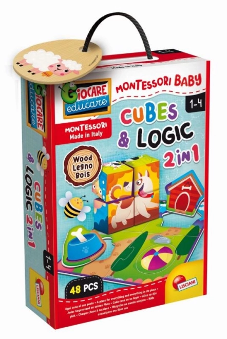 Montessori Wooden Animal Logic Blocks